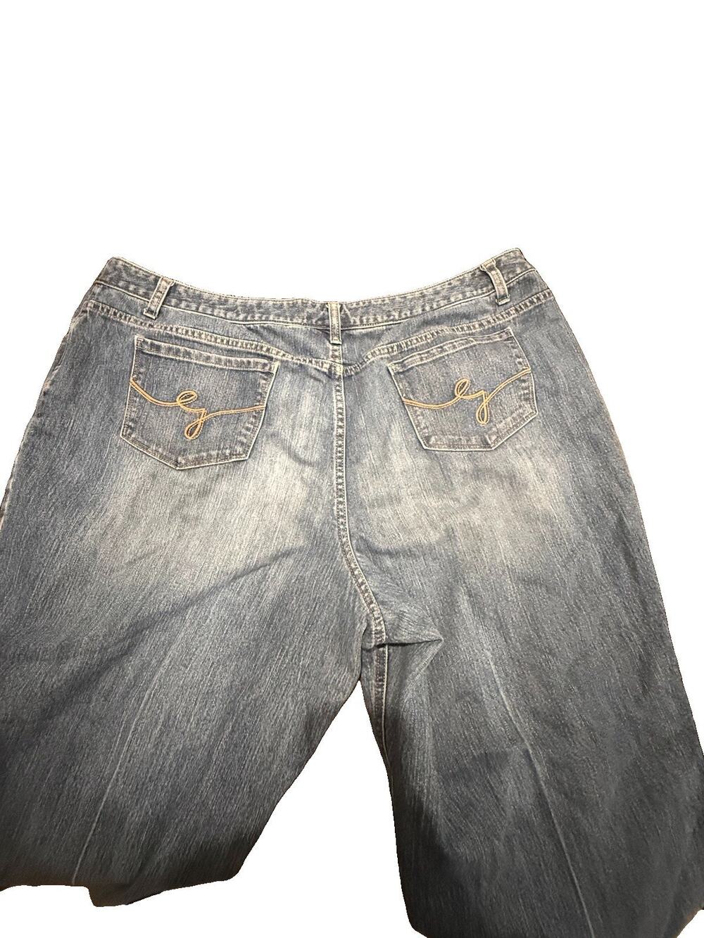 CJ Banks Classic Fit Women’s 24W Blue Bootcut Jeans Plus Size Medium Wash Denim